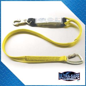 1 X 6 Shock Absorbing Lanyard With Choke Back Hook