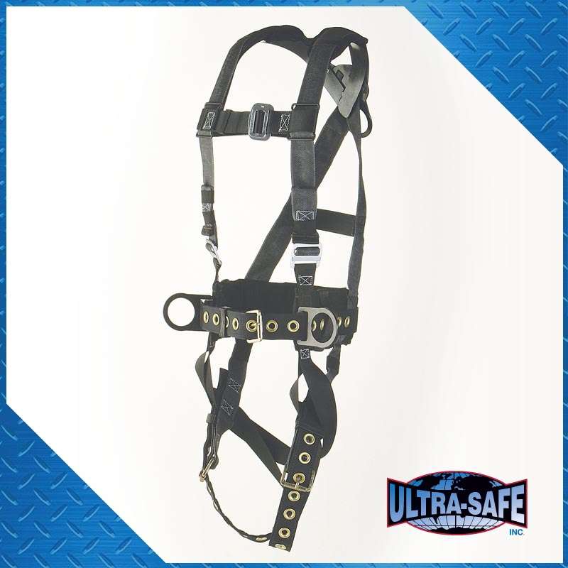 Iron Worker’s Type, Back Pad and Tool Belt, Tongue-Buckle Connections