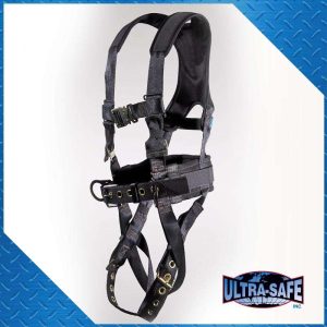 D-Ring Center Back, Each Hip, Tongue Buckle Legs, Back Pad with Tool Belt, Chest Quick Release and X-Pad