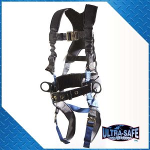 Iron Workers Type Back Pad Tool Belt Padded Leg Straps Quick Release Buckles And X Pad