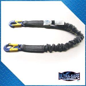 1 14 X 6 Ultra Tube Two Shock Absorbing Lanyard With Aluminum Hooks