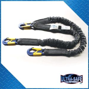 1 14 X 6 Ultra Tube Two Shock Absorbing Y Lanyard With Aluminum Hooks