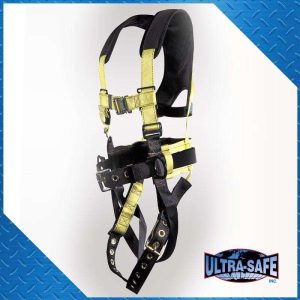 D-Ring Center Back, Each Hip, Tongue Buckle Legs, Chest Quick Release Back Pad with Tool Belt and X-Pad